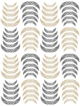 Nagelsticker - Aufkleber selbstklebend - Nail Sticker - gold French